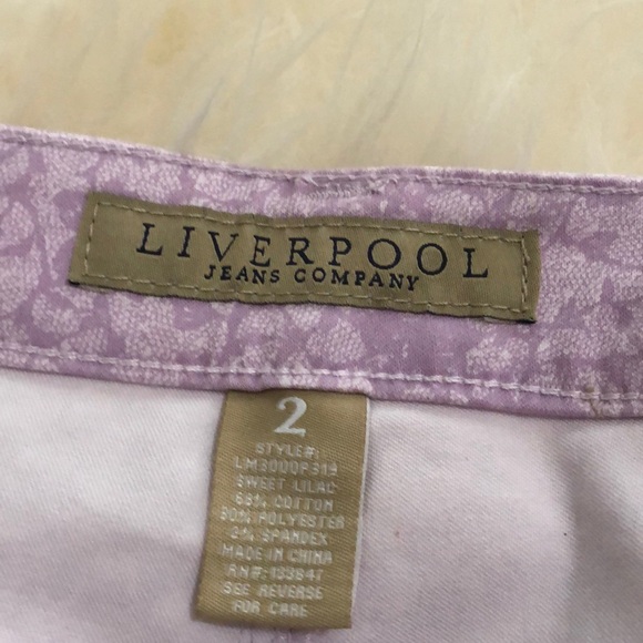 Liver Pool ‘Sweet Lilac’ Straight Leg Jeans - NWT - Picture 6 of 8
